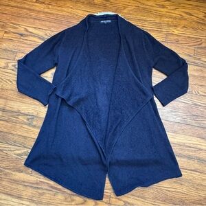 Barefoot Dreams  Bamboo Chic Lite Long Cascade  Cardigan Black L/XL